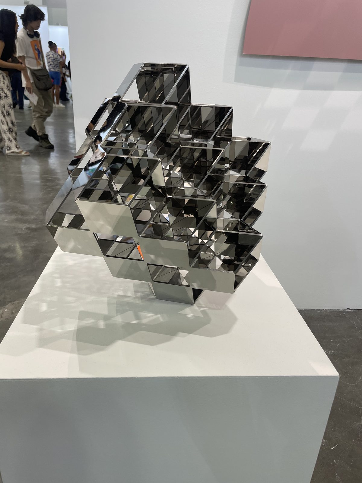 Exhibition: Mirrored steel.